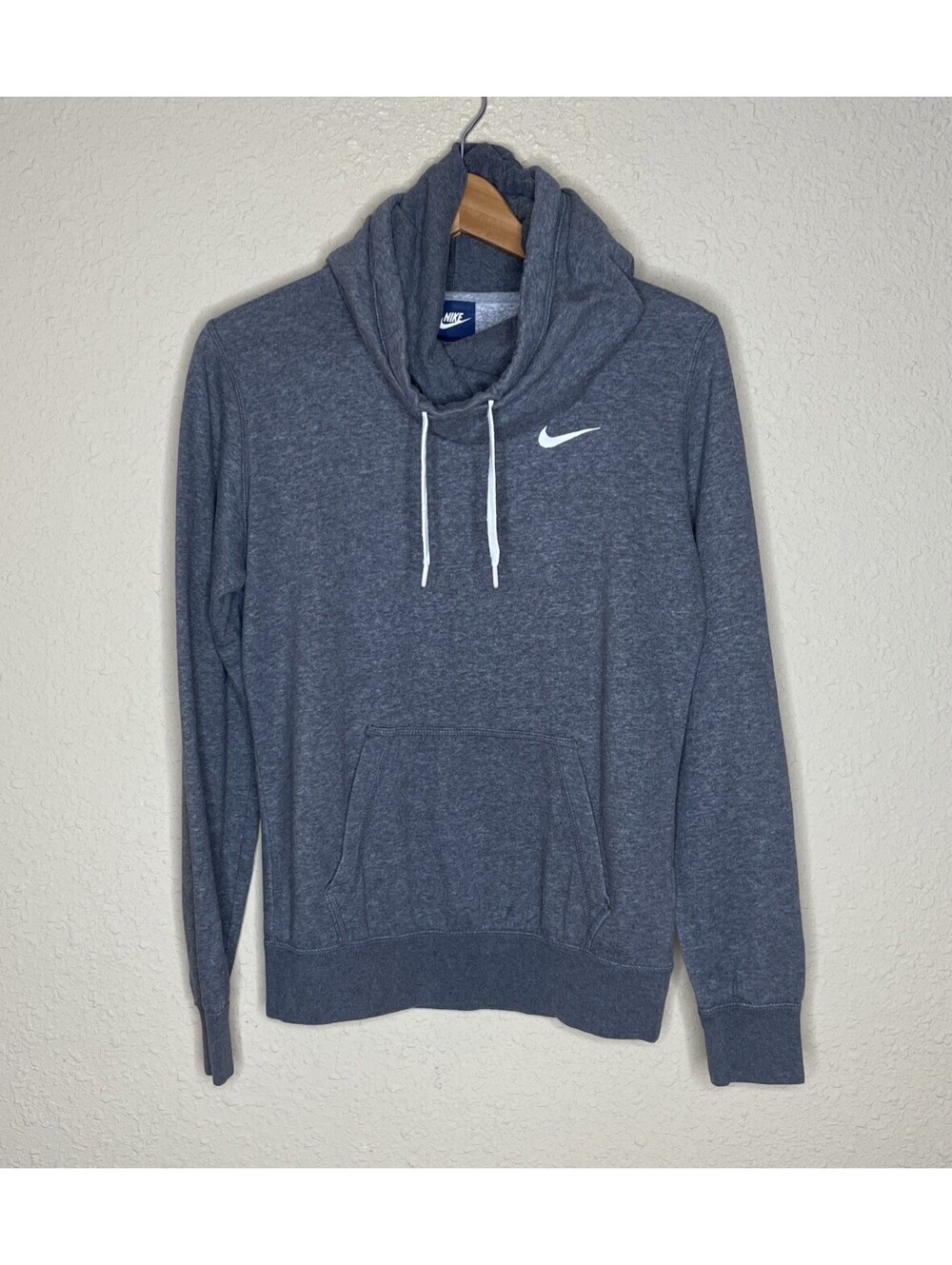 Nike Hoodie Women’s Small Gray Sweatshirt Rally Funnel Neck Long Sleeve…